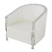 Maxi White Accent Chair  main image, 1 of 6 images.