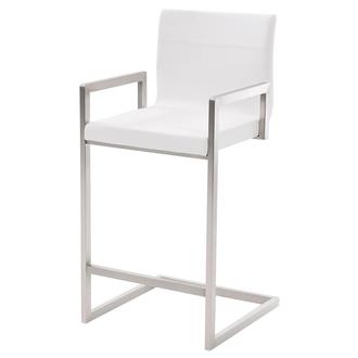 Carlyn White Counter Stool