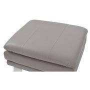 Rio Light Gray Leather Ottoman  alternate image, 3 of 5 images.