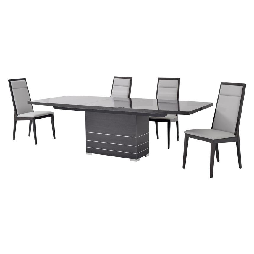 Valery 77" 5-Piece Dining Set  alternate image, 4 of 15 images.