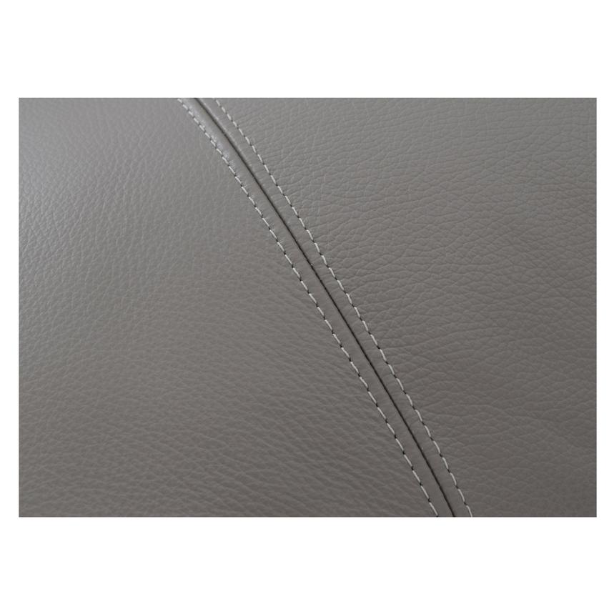 Rio Light Gray Leather Loveseat  alternate image, 7 of 8 images.
