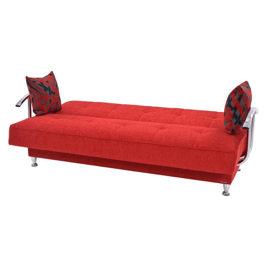 Betsy Red Futon w/Storage  alternate image, 3 of 8 images.