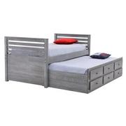Montauk Gray Twin Storage Captain Bed  main image, 1 of 8 images.