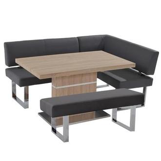 Lorange/Linden Gray 3-Piece Right Corner Nook Set