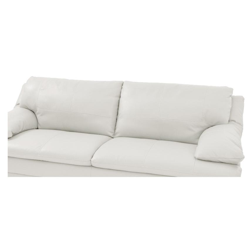 Rio White Leather Sofa  alternate image, 5 of 7 images.