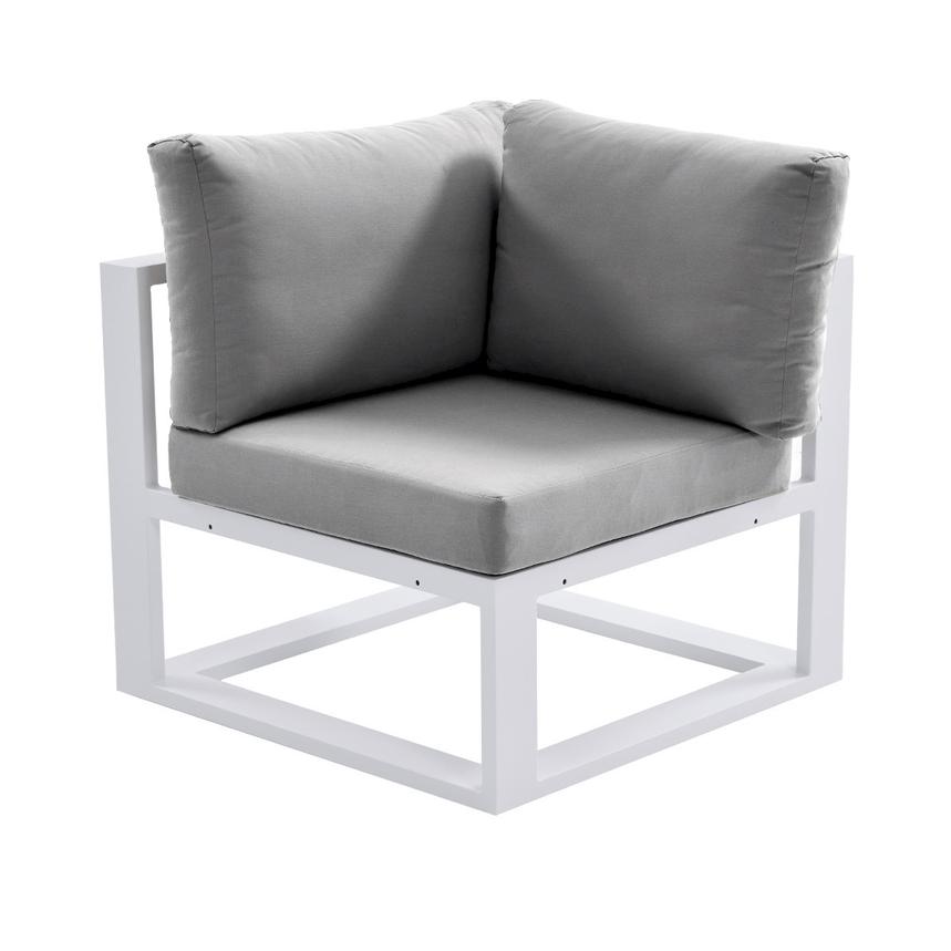 Mykonos Gray Corner Chair  main image, 1 of 3 images.