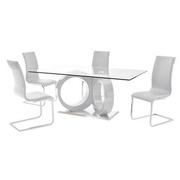 Stop 36 White 5-Piece Dining Set  main image, 1 of 11 images.