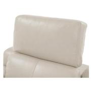 Gian Marco Light Gray Leather Power Recliner  alternate image, 7 of 10 images.