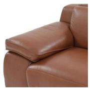 Gian Marco Tan Leather Power Reclining Loveseat  alternate image, 5 of 9 images.