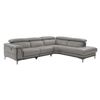 Richardson Leather Power Reclining Sofa w/Right Chaise