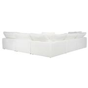 Nube White Corner Sofa with 5PCS/3 Armless Chairs  alternate image, 4 of 10 images.