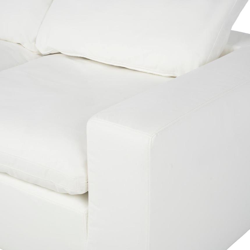 Nube White Corner Sofa with 5PCS/3 Armless Chairs  alternate image, 7 of 10 images.