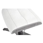 Enzo Pure White Leather Ottoman  alternate image, 4 of 5 images.