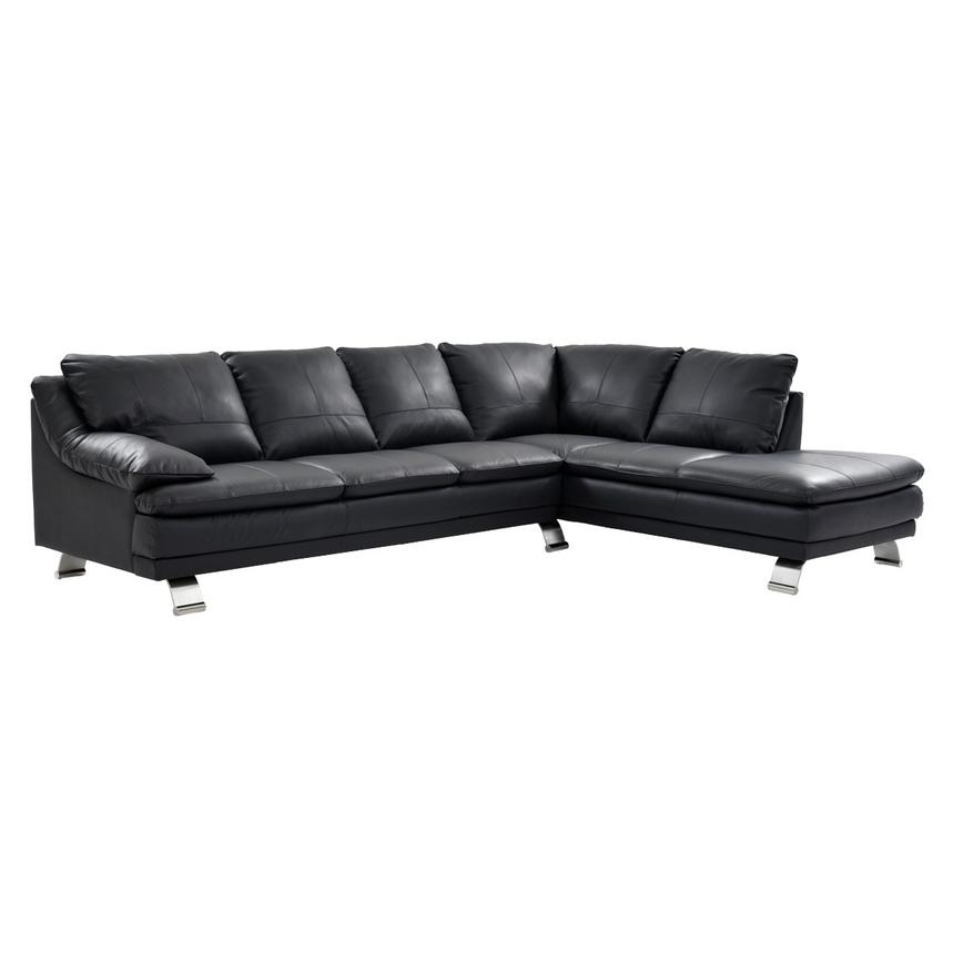 Rio Dark Gray Leather Corner Sofa W, El Dorado Furniture Leather Sofas