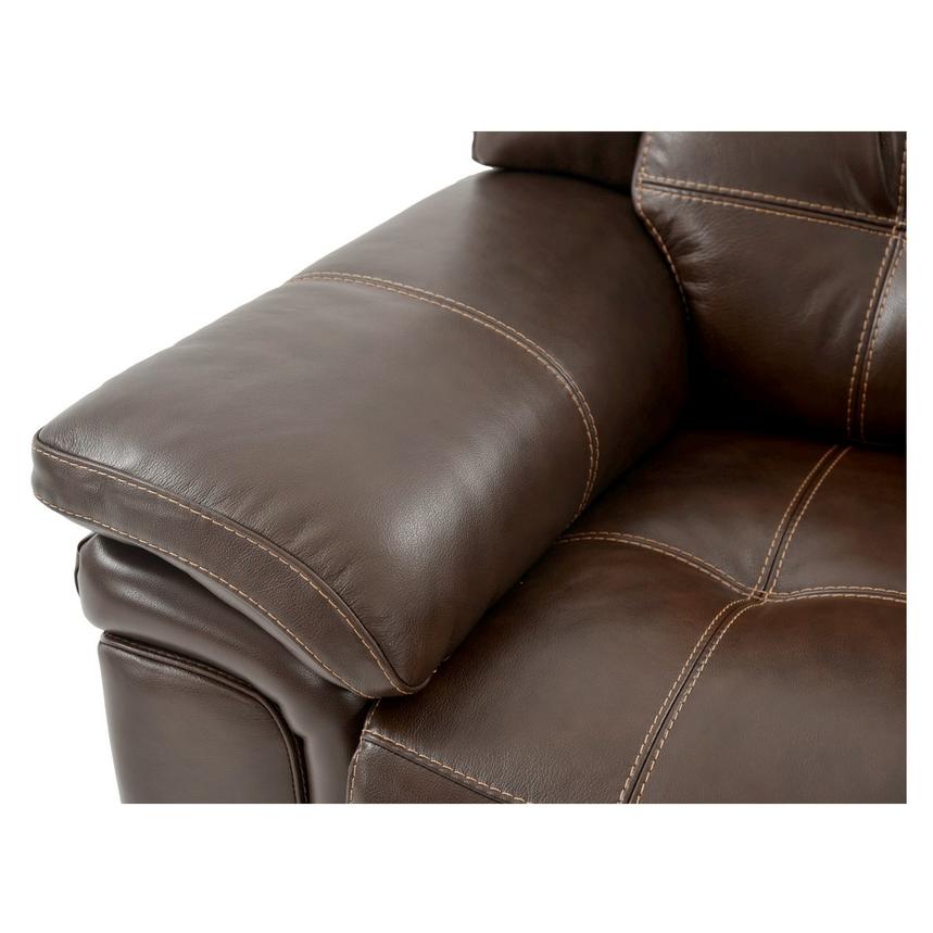 Stallion Brown Leather Power Reclining Loveseat  alternate image, 7 of 10 images.