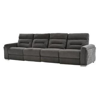 Kim Gray Oversized Sofa with 4PCS/2PWR