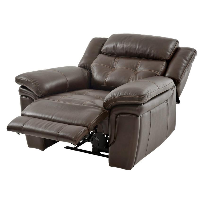 Stallion Brown Leather Power Recliner  alternate image, 2 of 10 images.