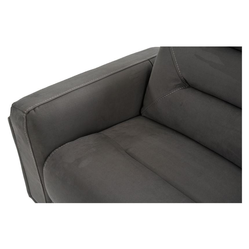 Kim Gray Power Reclining Sofa w/Console  alternate image, 9 of 14 images.