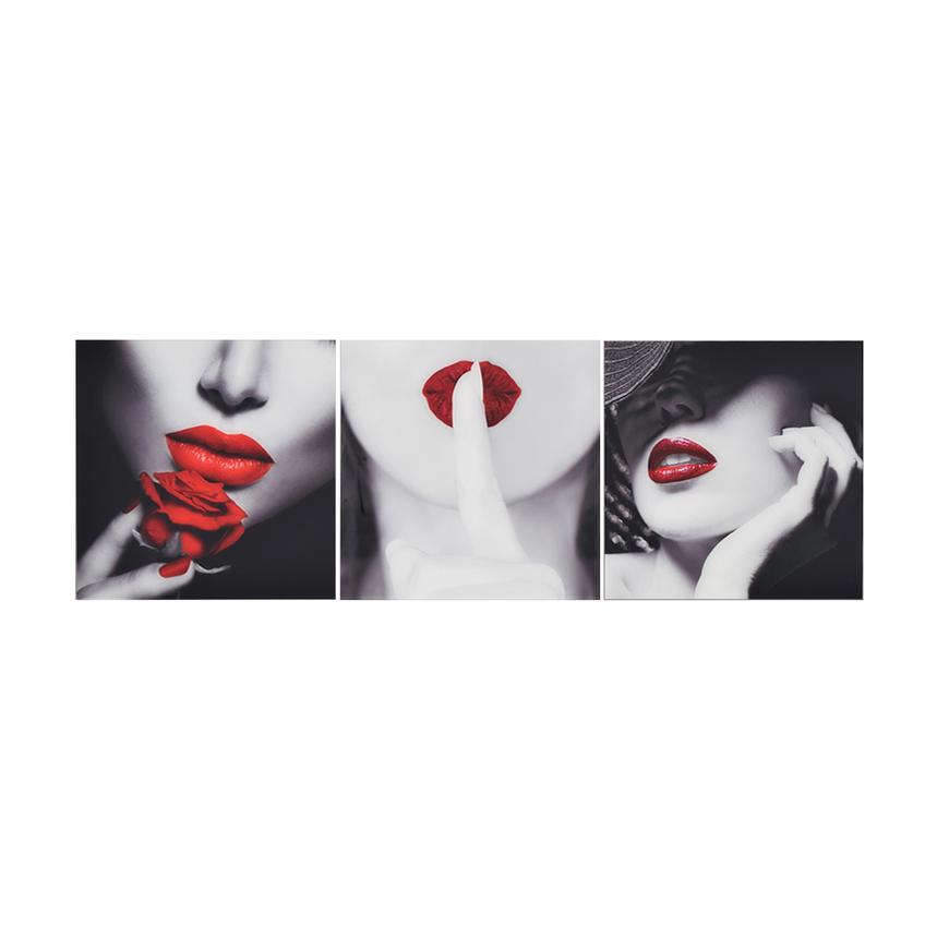 Rouge I Set of 3 Acrylic Wall Art main image, 1 of 5 images.