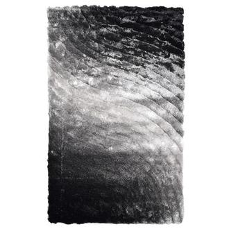 Retro Black 5' x 8' Area Rug