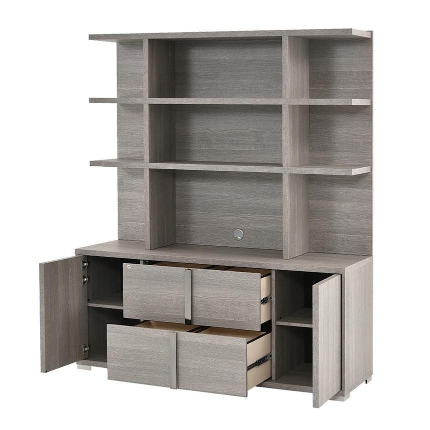 Tivo Gray Credenza w/Hutch