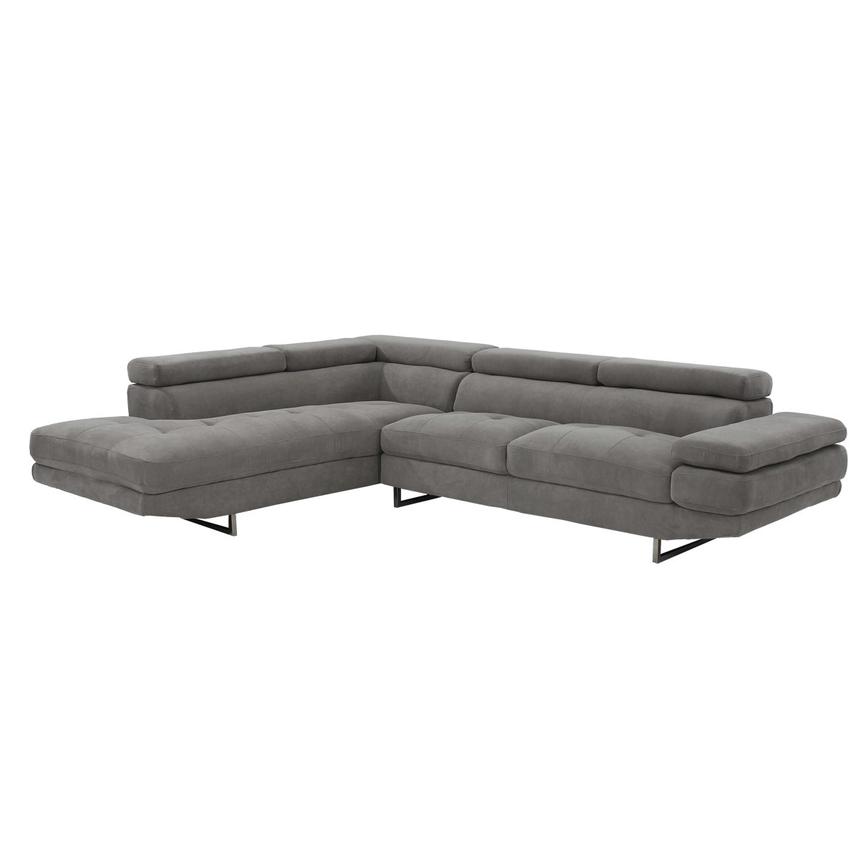 Taheri Gray Corner Sofa W Left Chaise El Dorado Furniture