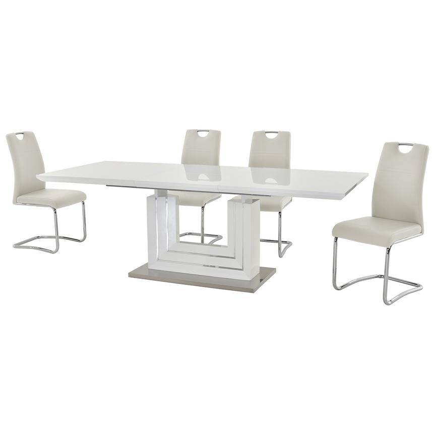 Lila White 5-Piece Dining Set  alternate image, 2 of 12 images.