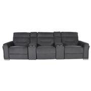 Kim Gray Home Theater Seating with 5PCS/2PWR  alternate image, 4 of 8 images.