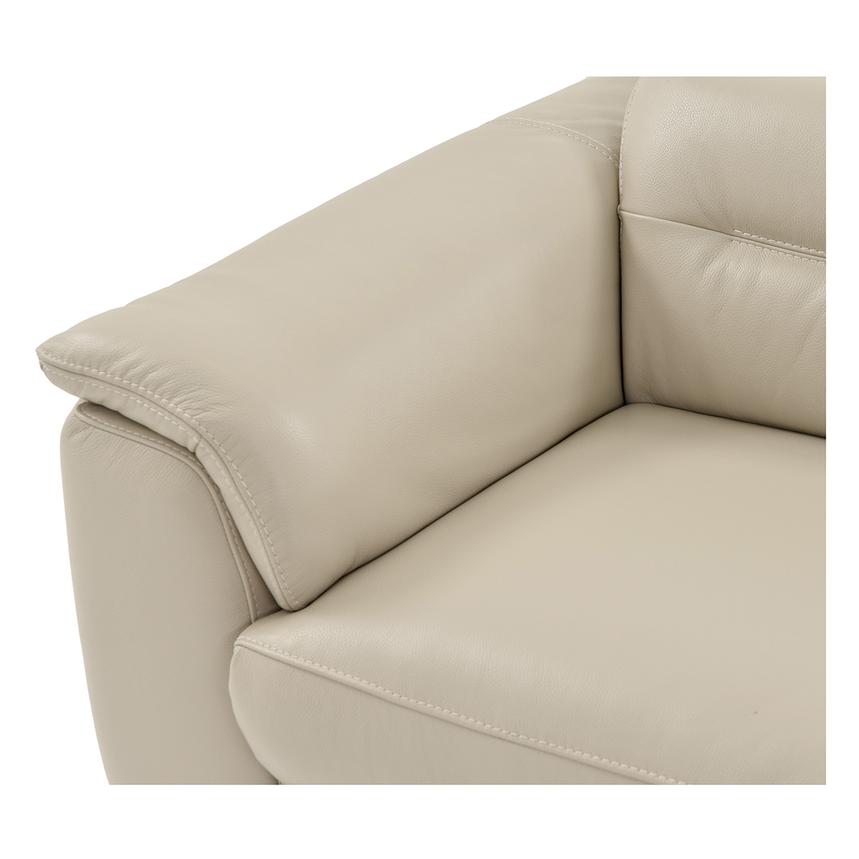 Anabel Cream Leather Power Reclining Loveseat  alternate image, 6 of 14 images.