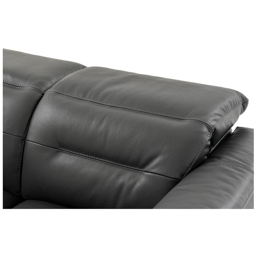 Anabel Gray Leather Power Reclining Loveseat  alternate image, 7 of 12 images.