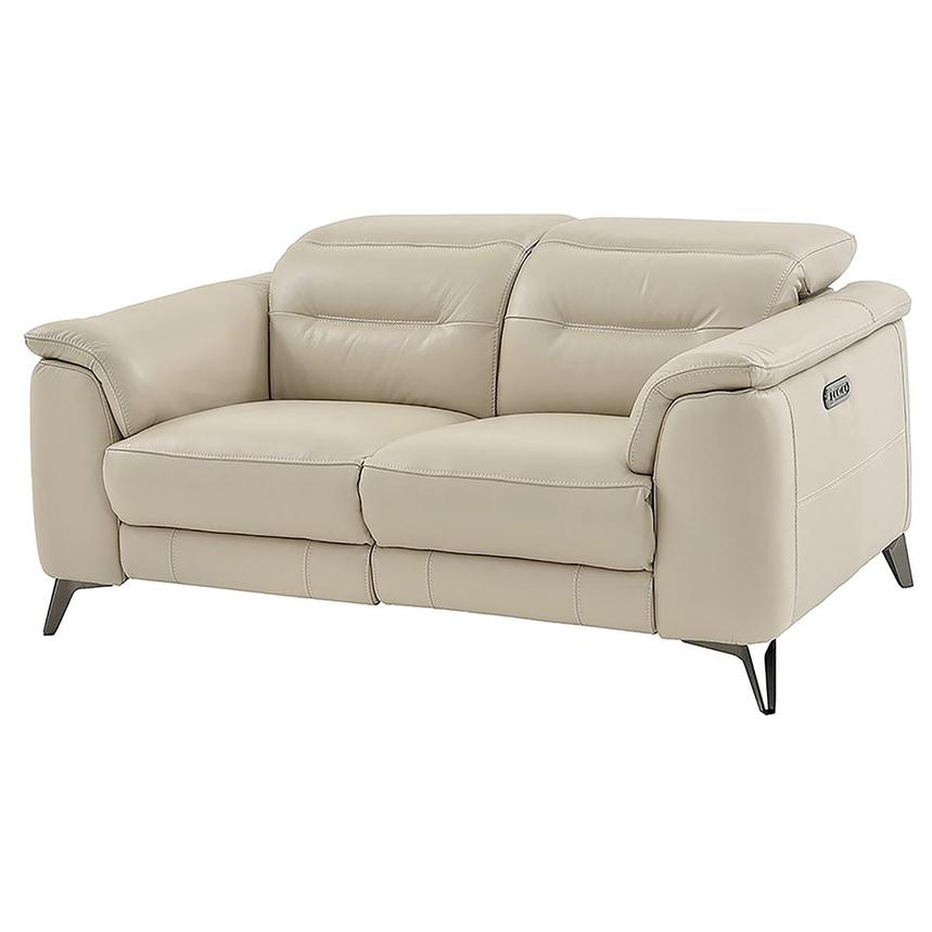Anabel Cream Leather Power Reclining