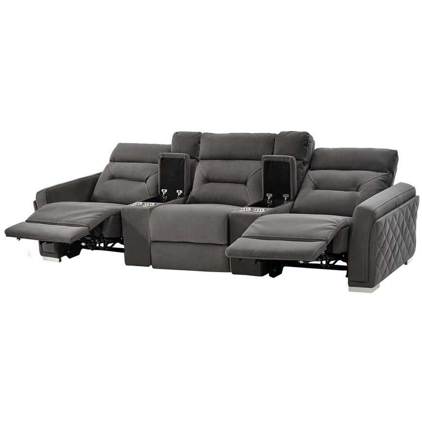 Kim Gray Home Theater Seating with 5PCS/2PWR  alternate image, 4 of 14 images.