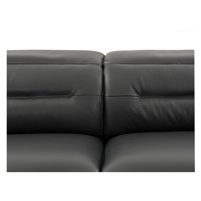 Anabel Gray Leather Power Reclining Sofa  alternate image, 6 of 13 images.