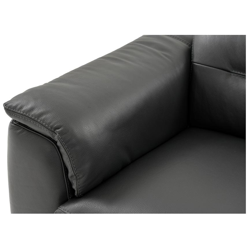 Anabel Gray Leather Power Reclining Sofa  alternate image, 8 of 14 images.