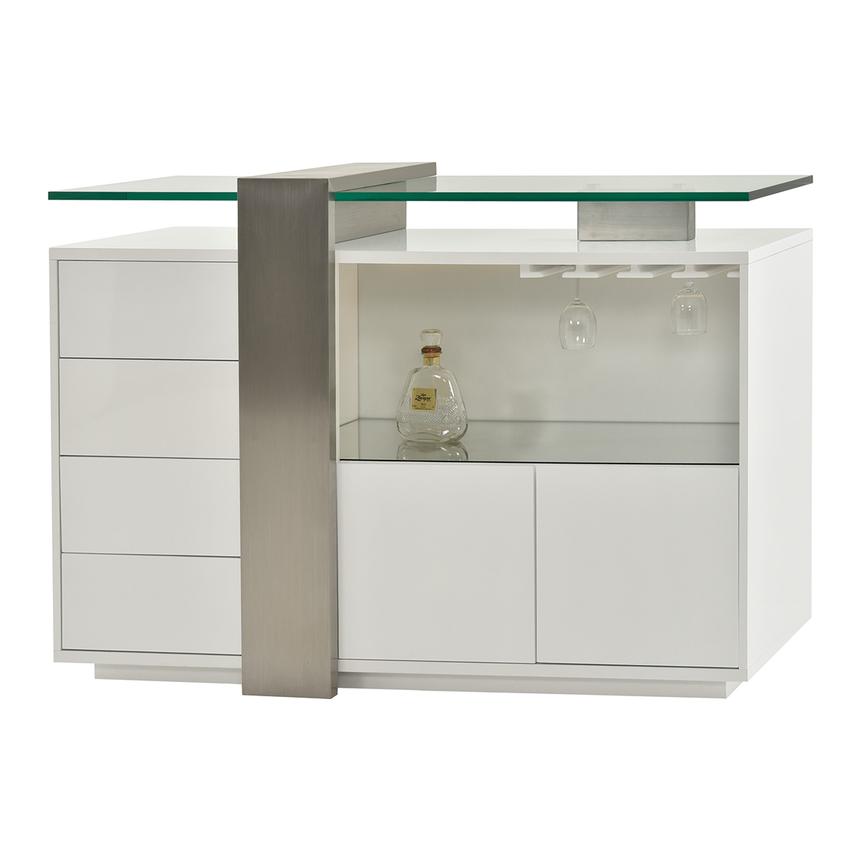 Totem White Bar Cabinet El Dorado Furniture Totem White Bar Cabinet Main Image 1 Of 7 Images