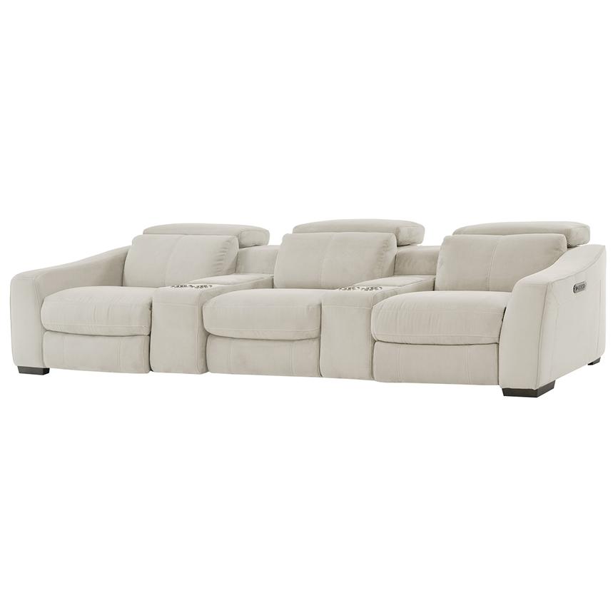 Jameson Cream Home Theater Seating with 5PCS/2PWR  main image, 1 of 11 images.