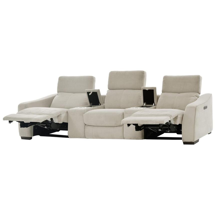 Jameson White Home Theater Seating with 5PCS/2PWR  alternate image, 2 of 11 images.