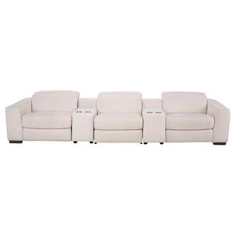 Jameson Cream Home Theater Seating with 5PCS/2PWR