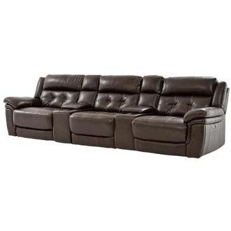 Stallion Brown Home Theater Leather Seating