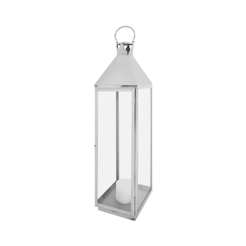 Claudine Silver Large Lantern main image, 1 of 4 images.