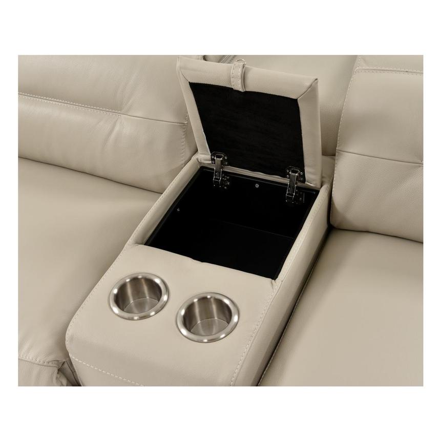 Anabel Cream Leather Power Reclining Sectional with 6PCS/3PWR  alternate image, 7 of 17 images.