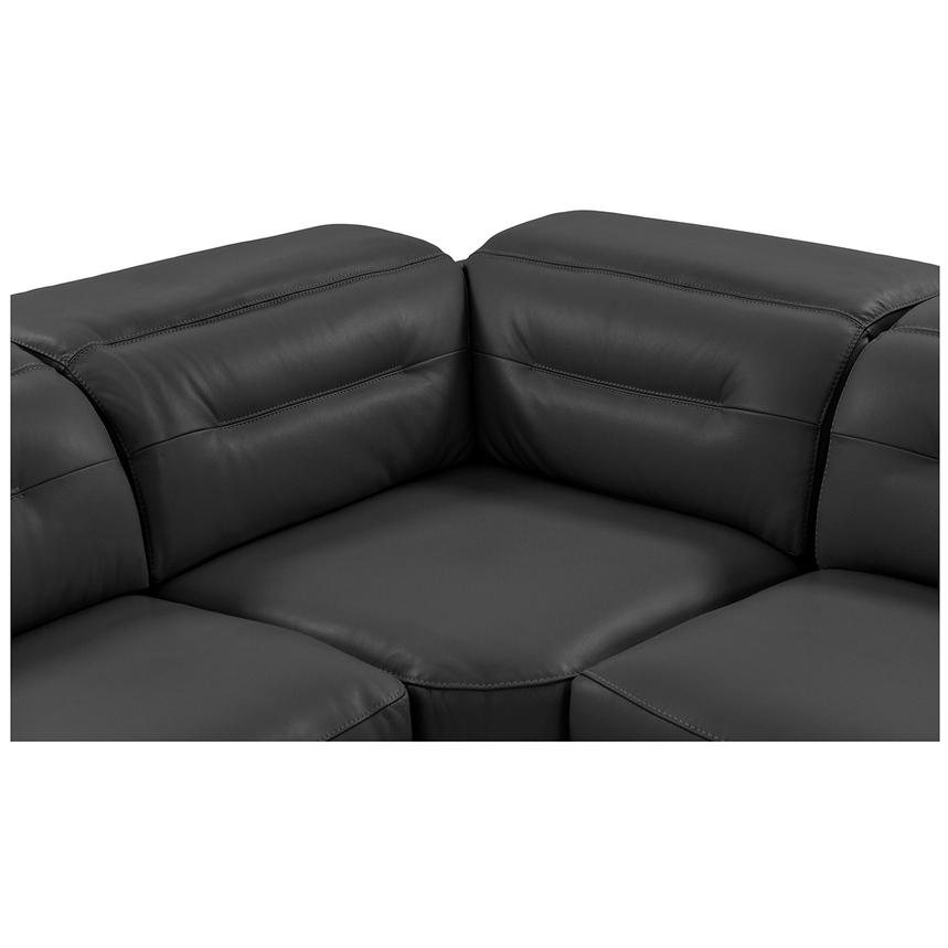 Anabel Gray Leather Power Reclining Sectional with 6PCS/3PWR  alternate image, 7 of 15 images.