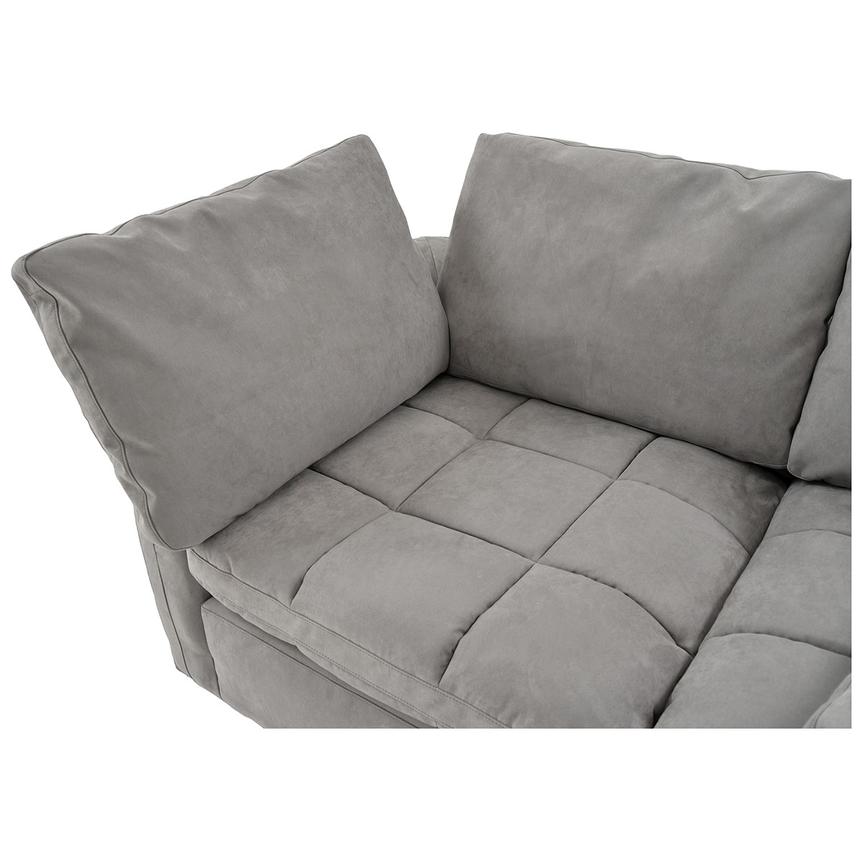 Francine Gray Corner Sofa with 5PCS/2 Armless Chairs  alternate image, 8 of 11 images.