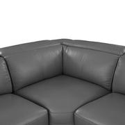 Charlie Gray Leather Power Reclining Sectional with 6PCS/3PWR  alternate image, 7 of 14 images.