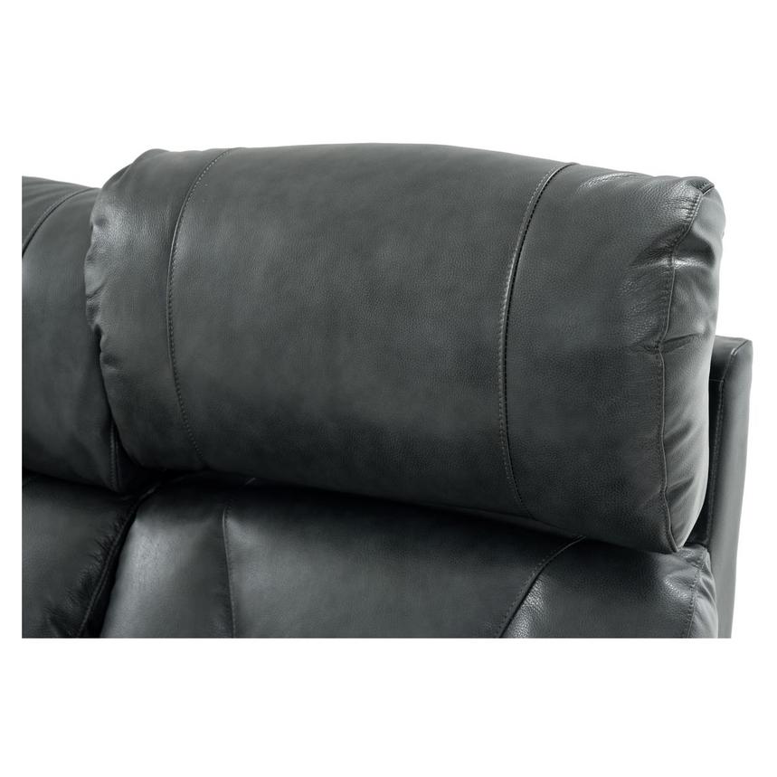 Gio Gray Leather Power Reclining Sofa alternate image, 13 of 16 images.