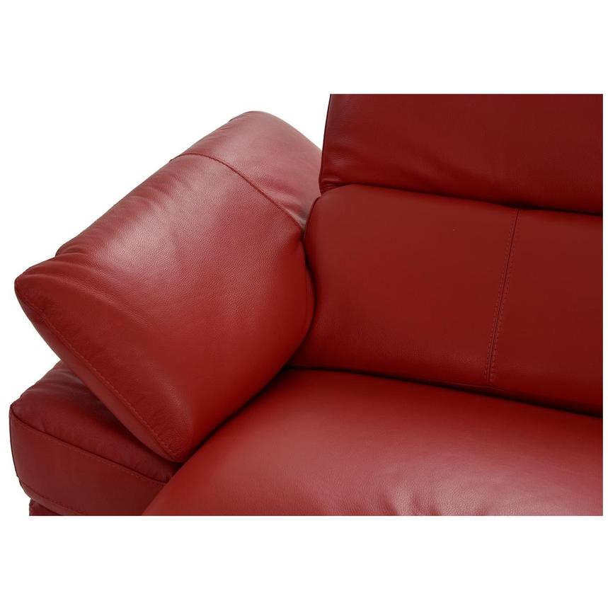 Toronto Red Leather Power Reclining Sofa w/Right Chaise  alternate image, 7 of 13 images.