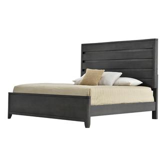 Contour Gray King Panel Bed