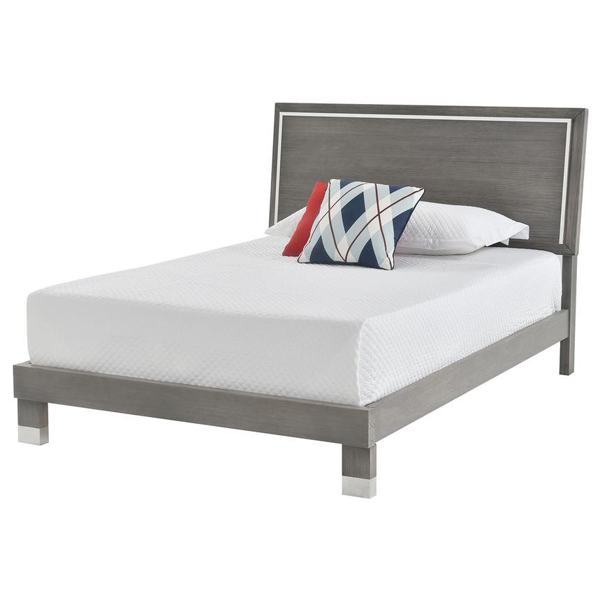 Venezia Gray Full Platform Bed | El Dorado Furniture