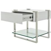 Bogota White Side Table  alternate image, 2 of 6 images.