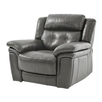 stratolounger stallion gray reclining sofa